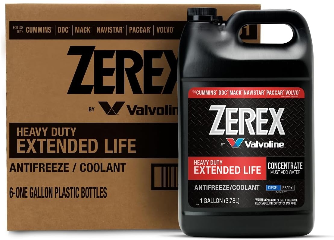 image:imageZerex Fully Formulated Pink Heavy Duty 5050 ReadytoUse Antifreeze Coolant 1 GallonConcentrate