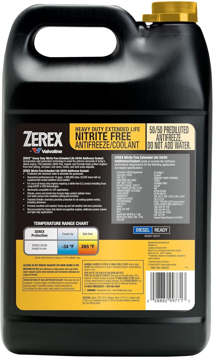 image:imageZerex ZX HD Nitrite Free YEL 5050 61 GA