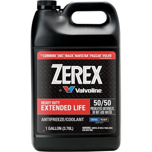 Zerex Fully Formulated Pink Heavy Duty 50/50 Ready-to-Use Antifreeze Coolant 1 Gallon(Ready-to-Use)