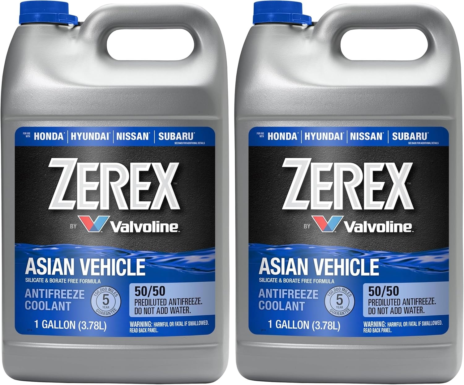 image:imageZerex Asian Vehicle Blue Silicate and Borate Free 5050 Prediluted ReadytoUse AntifreezeCoolant 1 GAAsian Blue