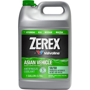 Zerex Asian Vehicle Green 50/50 Ready-to-Use Antifreeze Coolant 1 Gallon(1 Gallon)